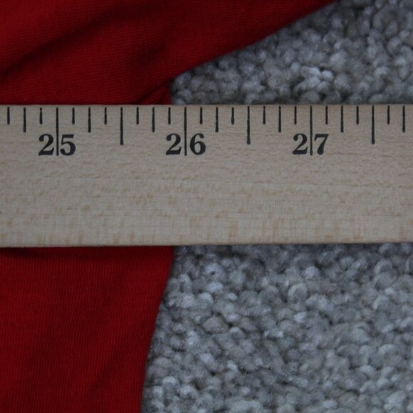 Tommy Hilfiger Shirt Womens 2XL XXL Red Big Logo Cotton/Modal Short Sleeve - Picture 10 of 12